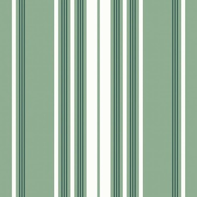 Green fabric with white stripes and coating