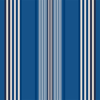 Blue fabric with white stripes anti-stain