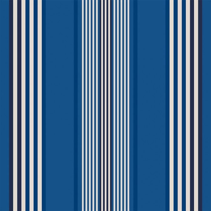Blue fabric with white stripes anti-stain