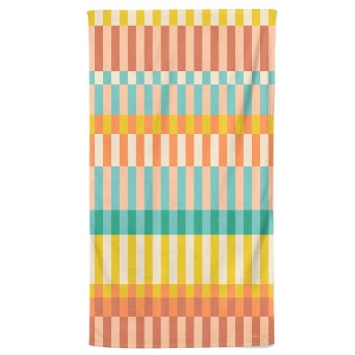 Multicoloured beach towel 100% cotton