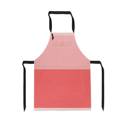 Orange apron with Basque Country design beach