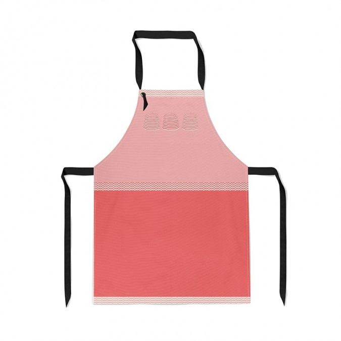 Orange apron with Basque Country design beach