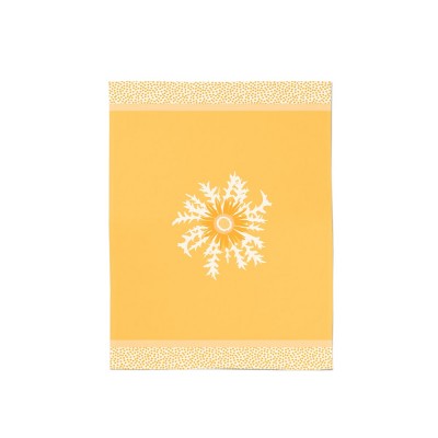 Yellow kitchen towels with sunflower motif