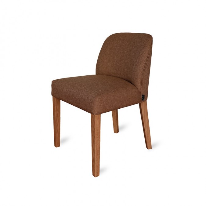 Terracotta brown table chair in top-of-the-range fabric