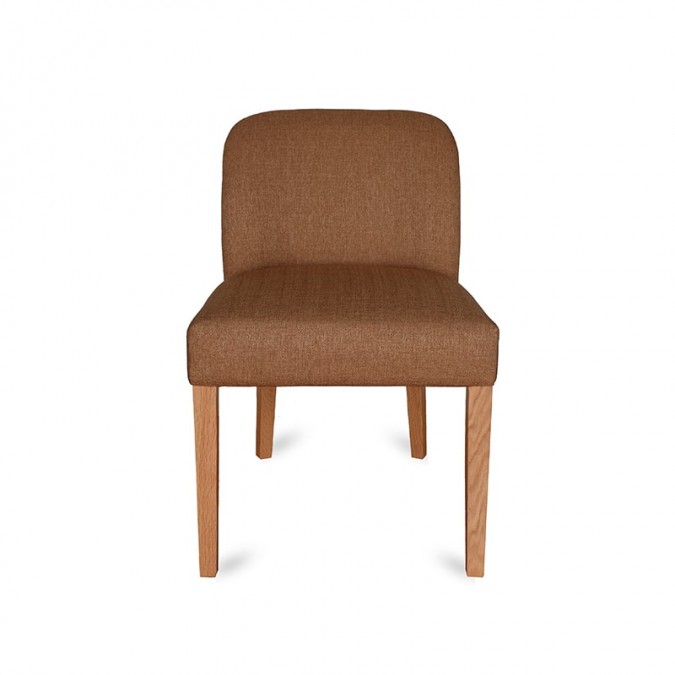 Brown table chair with trendy, high-quality wooden legs