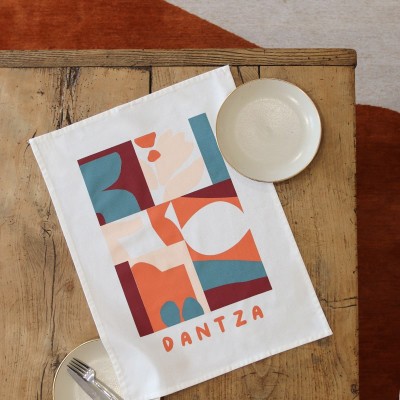 Toallas de mano, serigrafiadas, estilo contemporáneo, de colores