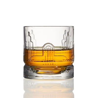 whisky glass with elegant, contemporary details