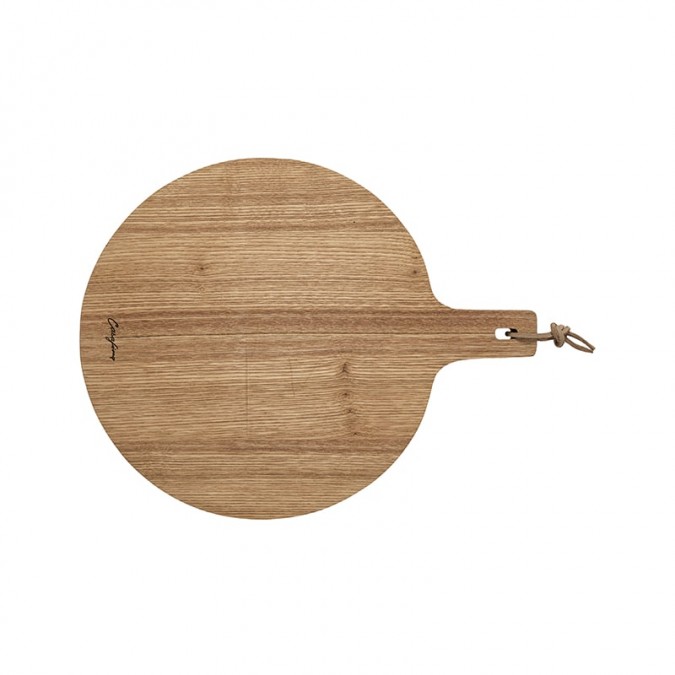 round oak cutting board