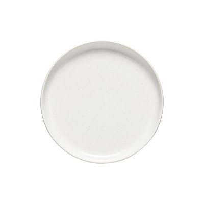 assiettes plate haut de gamme blanche unie en grès style épuré