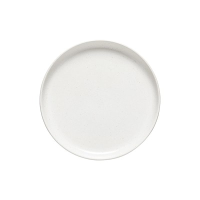 top-of-the-range plain white stoneware dinner plates in a refined style