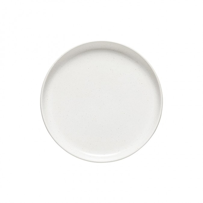 assiettes plate haut de gamme blanche unie en grès style épuré