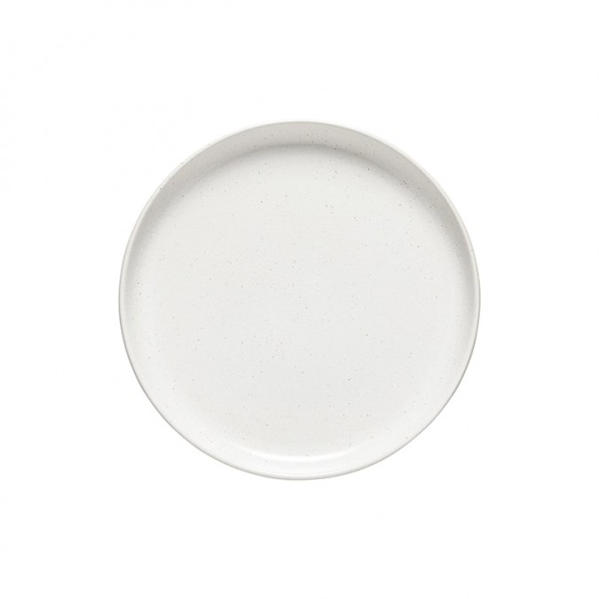 top-of-the-range plain white stoneware dinner plates in a refined style