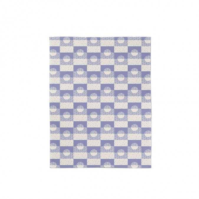 Essuie-mains en jacquard violet