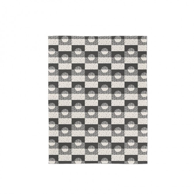 Essuie-mains en jacquard gris