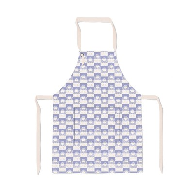 Purple Jacquard kitchen apron