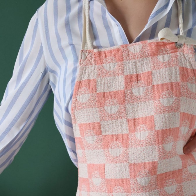 Iluna orange kitchen apron