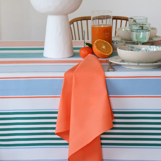 Serviette de table de couleur unie Enea Melon