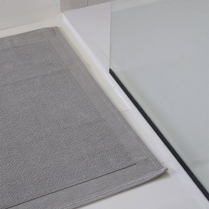 Alfombra de baño gris gama Grand Hôtel