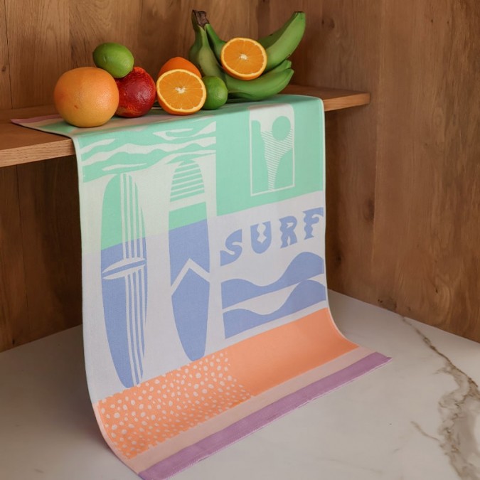 Kontatu Surfeko Pastel coloured kitchen towel