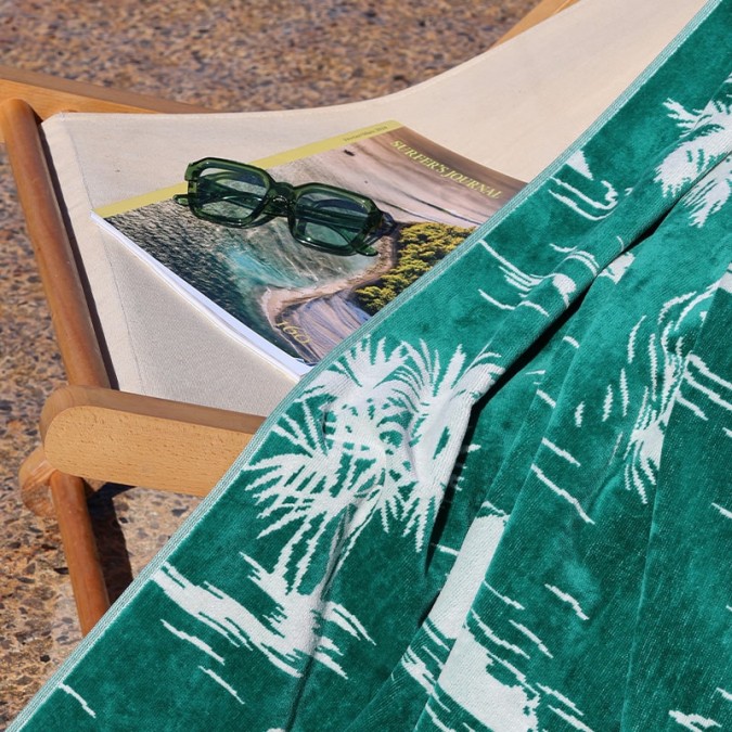 Surfean beach towel Emerald green