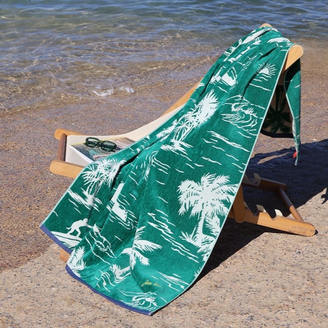 Drap de plage 100% coton certifié Oeko-Tex