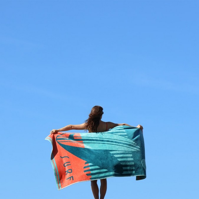 100% cotton beach towel Embruns Atlantiques