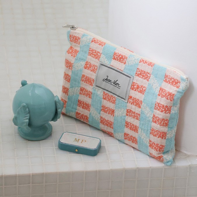 Pochette plate composition 100% coton