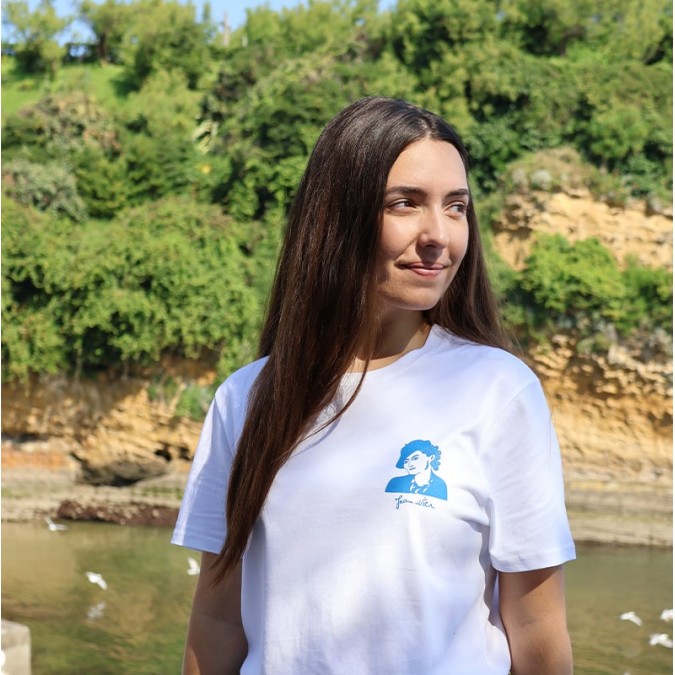 Tee-shirt bleu et blanc en tissage Jersey Artxiboak élégant pour l'été
