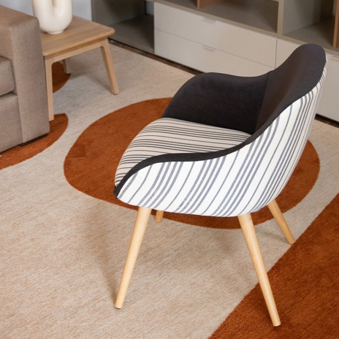 Top-of-the-range dark Azal Carbone armchair