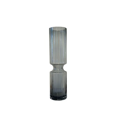 Vase Hyacint Verre Souffle Smoked Pearl