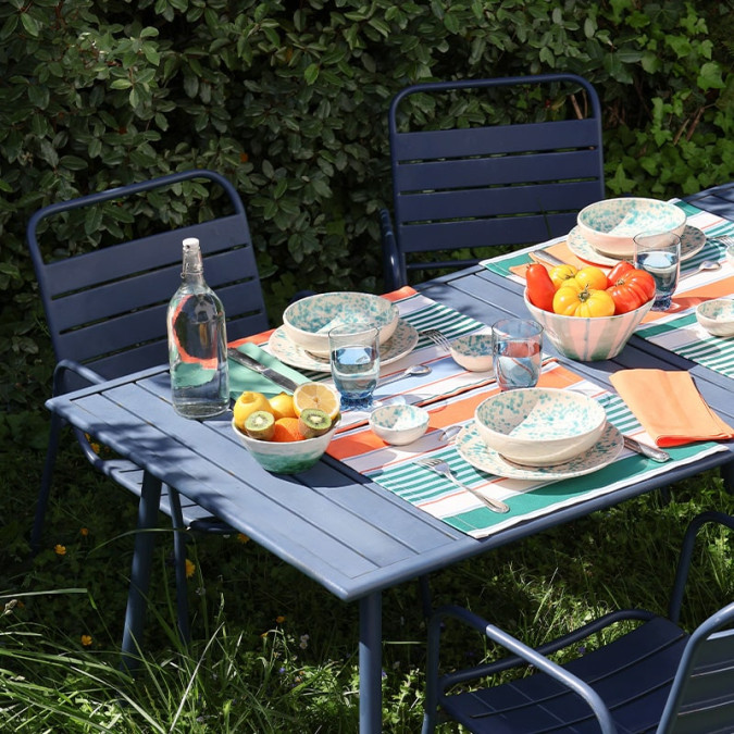 Set de Table Enduit Orio Riviera en 100% coton anti-taches Jean-Vier