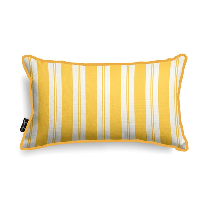 Housse de coussin basque Ortzadar Jaune | Jean-Vier