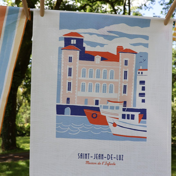 Toalla de mano Kotoia Infante Azul 100% algodón estampada