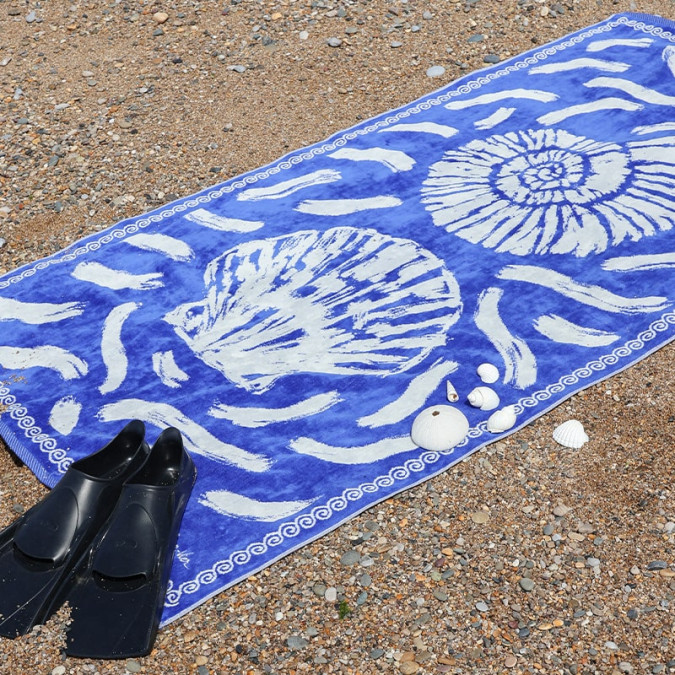 Nautilus Ocean 100% cotton velour beach towel