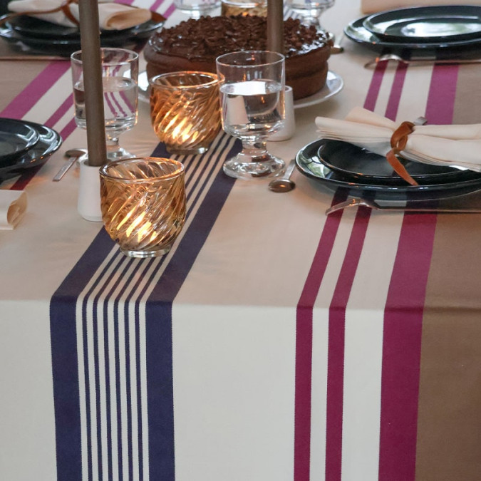 Nappe 100% coton de haute qualité pour décoration de table contemporaine