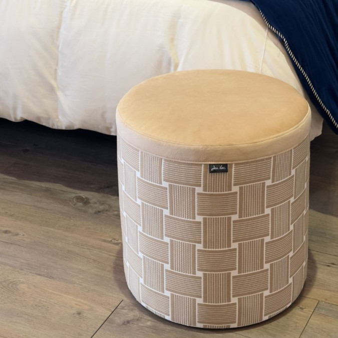 Pouf mobilier haut de gamme savoir-faire basque artisanal Pouf mobilier haut de gamme savoir-faire basque artisanal