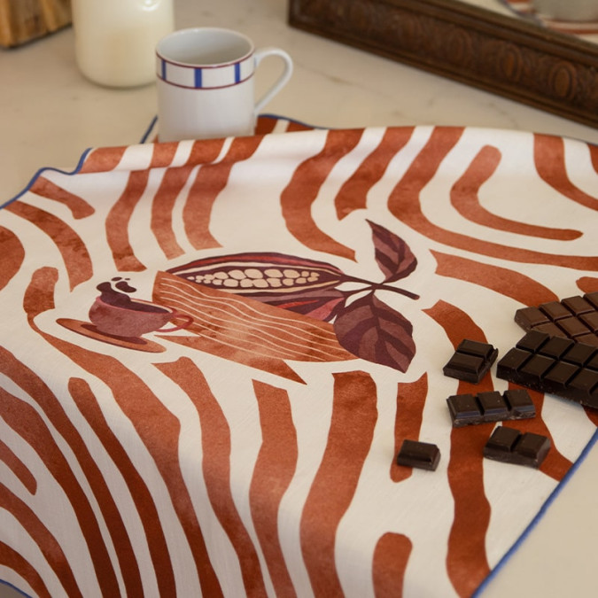 Haize Txoko Multicoloured tea towel in high-quality cotton Jacquard