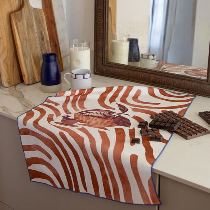 Torchon Haize Txoko Multicolore en tissage Jacquard coton