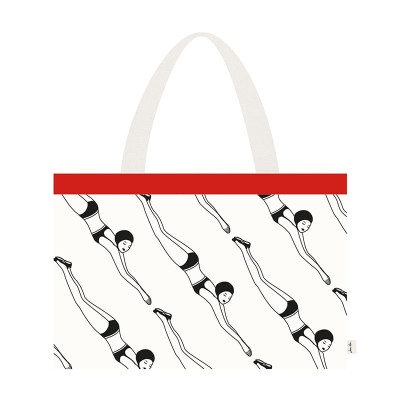 Bainua Black xxl shopping bag 100% cotton