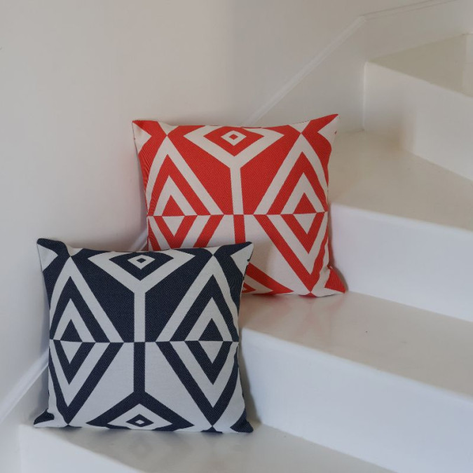 Housse De Coussin Artez Garance en coton rouge design