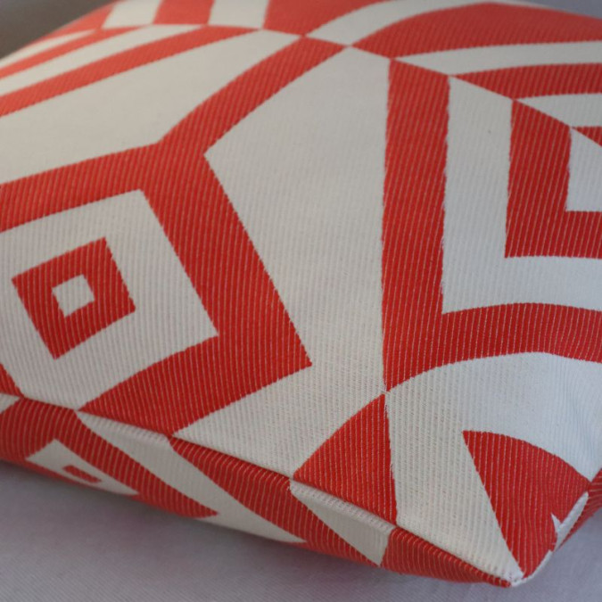 Housse De Coussin Artez Garance en coton rouge design