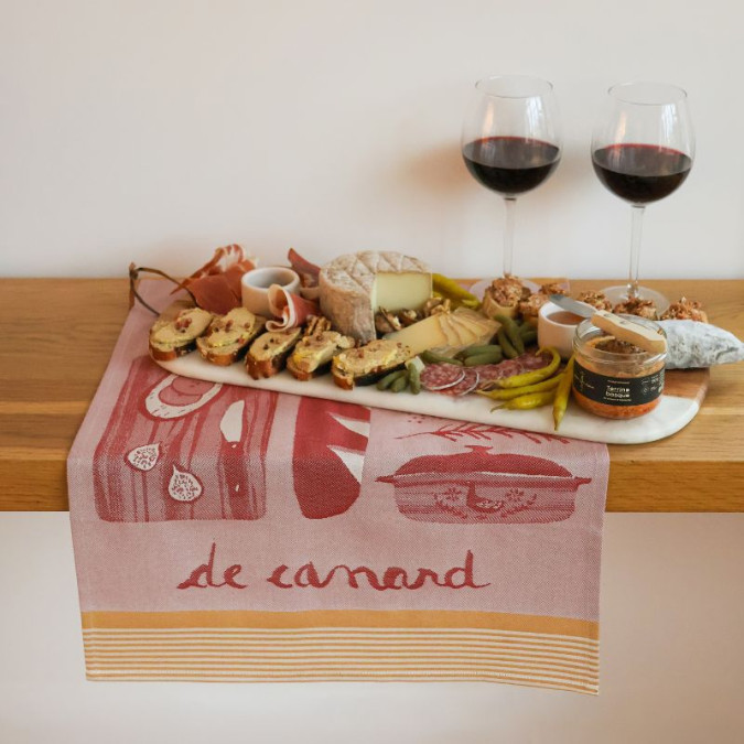 Essuie Mains Kontatu Canard Rouge Cerise