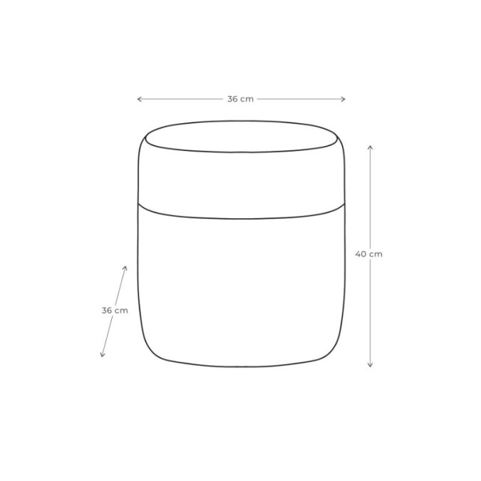 Pouf Gaua Mendi Bleu Paon