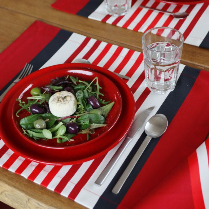 Lot de 4 sets de table Ainhoa Piment