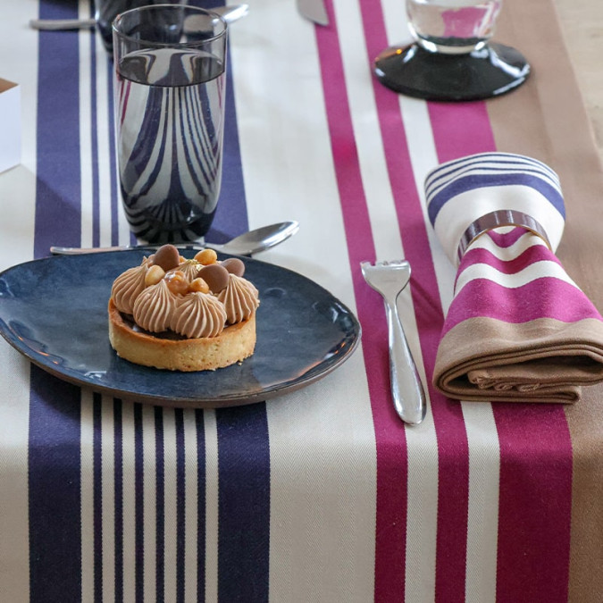 Chemin de table basque Biarritz Cuir | Jean-Vier