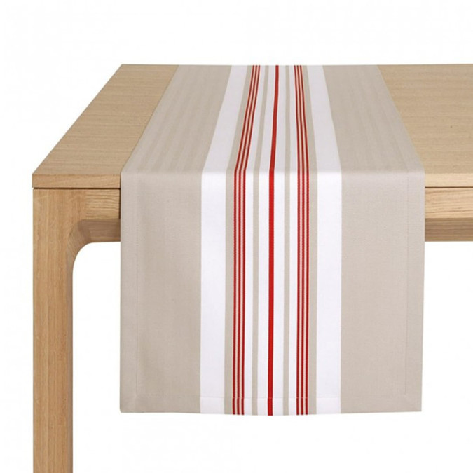 Lot de 2 chemins de table Donibane Fraise