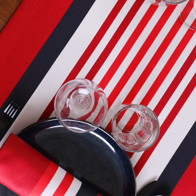 Lot de 2 chemins de table Ainhoa Piment