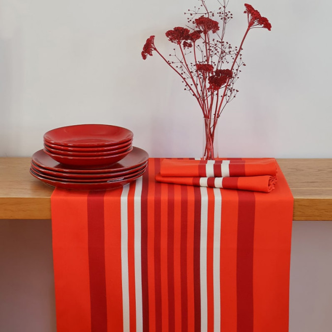 Camino de mesa Ainhoa Paprika - Maison Jean-Vier