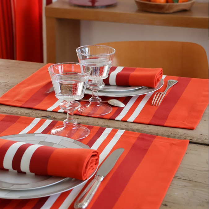 Mantel individual Ainhoa Paprika - Maison Jean-Vier