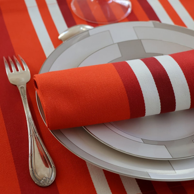 Serviette De Table Ainhoa Paprika - Maison Jean-Vier